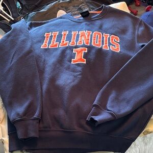 Illinois Navy Blue Sweater